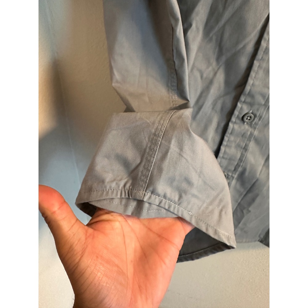 Wrangler Mens Relaxed Stretch Short Sleeve Shirt Gray Sunglass Cleaner XL NWOT - Picture 5 of 10